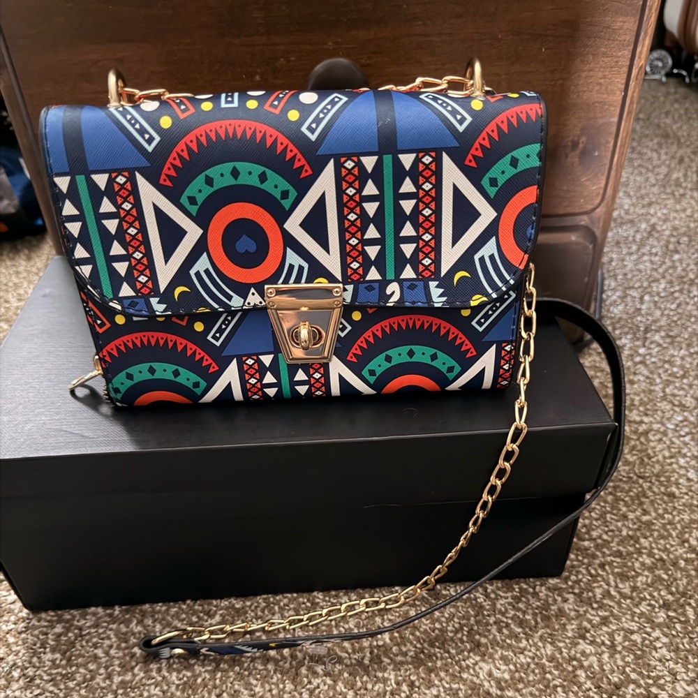 Geometric Patterned Women's Bag